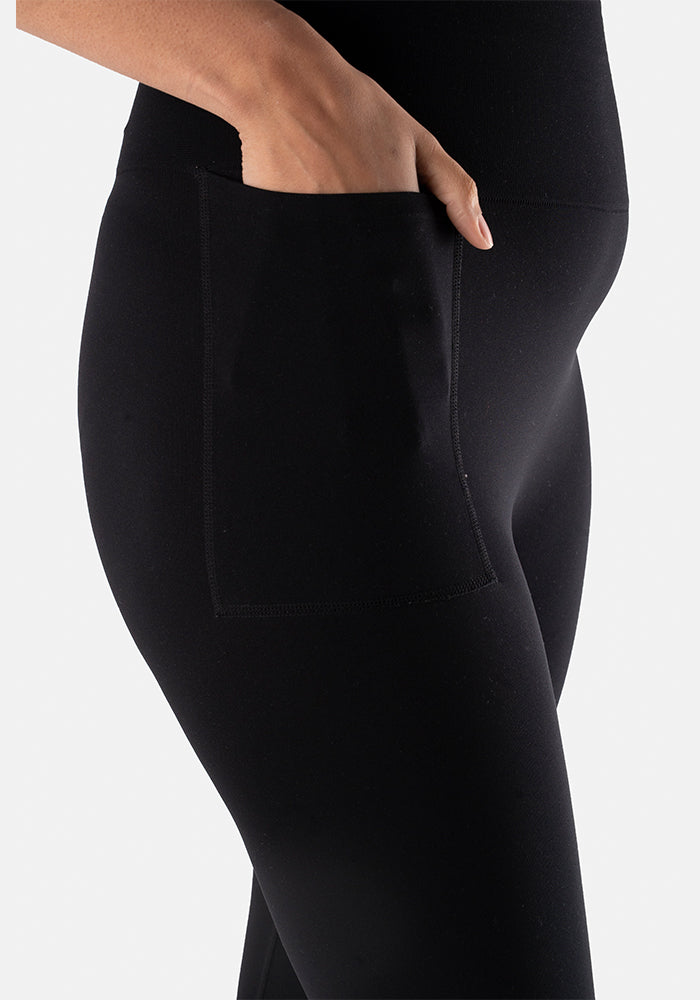 Second angle of Black Popsy Longpops - Comfortable &amp; Versatile Layering Essential