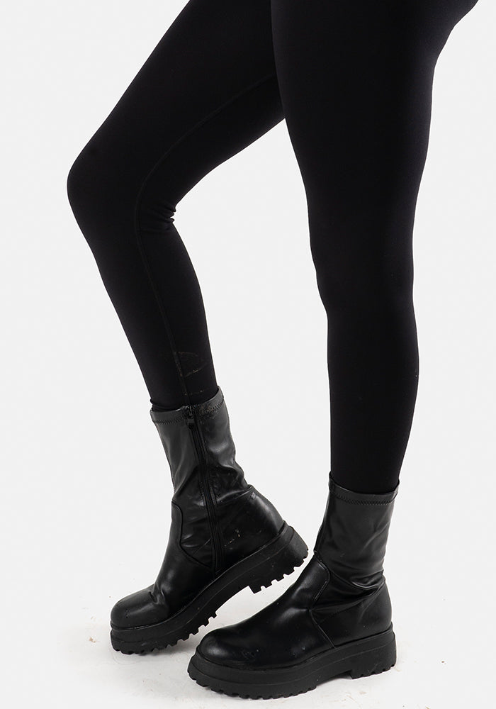 Eighth angle of Black Popsy Longpops - Comfortable &amp; Versatile Layering Essential