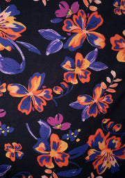 Lauren Painted Floral Print Culotte Jumpsuit