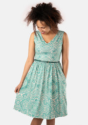 Leighton Tile Paisley Print Dress