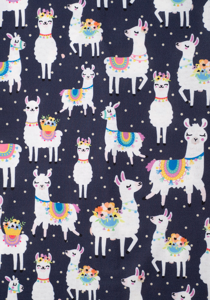 Lena Llama Print Dress