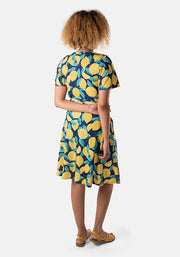 Leni Lemon Print Dress