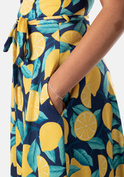 Leni Lemon Print Dress
