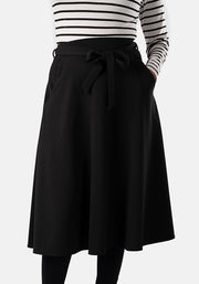 Lilia Black A-Line Skirt