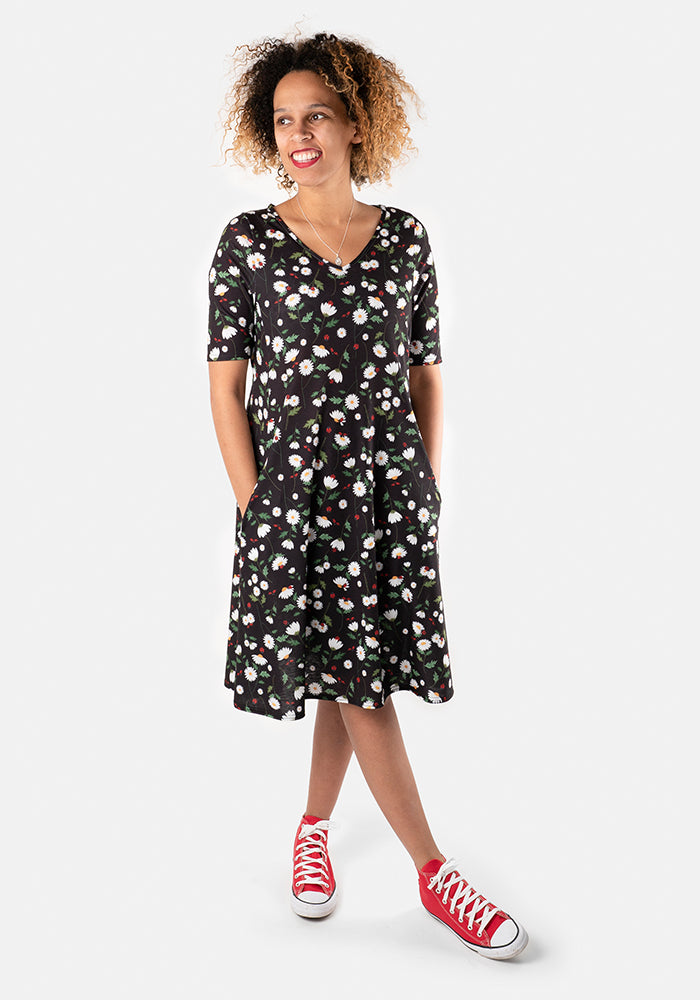Lilianna Daisy & Ladybird Print Dress