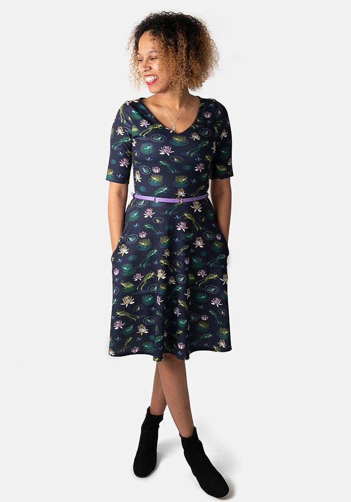 Lily-Mac Frog Print Dress