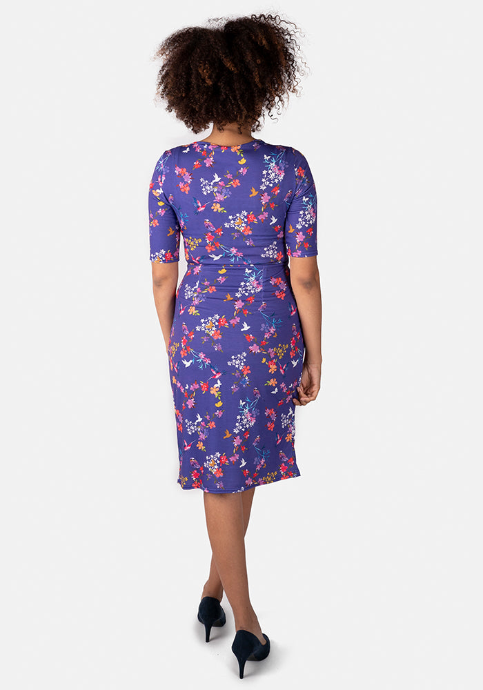 Lois Hummingbird Floral Print Dress