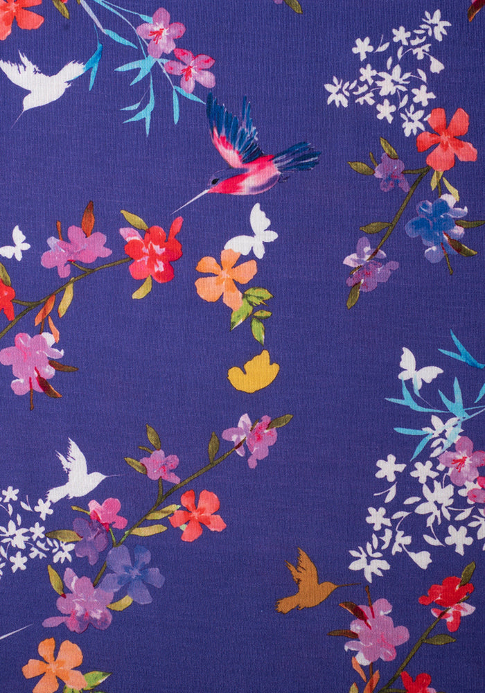 Lois Hummingbird Floral Print Dress