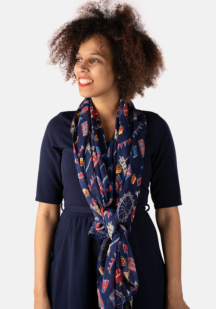 London Print Scarf