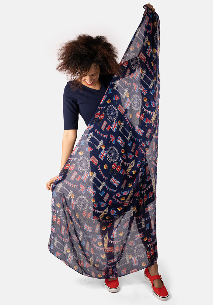 London Print Scarf