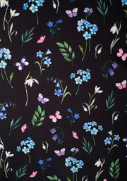 Louisa Forget Me Not & Butterfly Print Dress