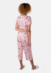 Louise Ice Cream & Doughnut Print Pyjama Set
