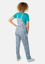 Mae Blue Ditsy Floral Dungaree & Top