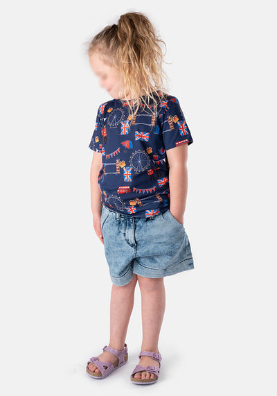 Celebrate London Print Children's T-Shirt (Majesty)