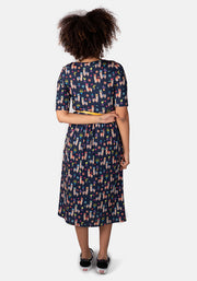 Mara Alpaca Trail Print Midi Dress