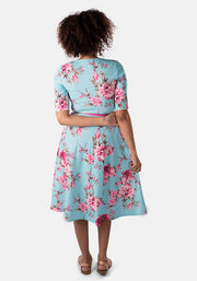 Margo Occasion Floral Print Swing Dress