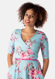 Margo Occasion Floral Print Swing Dress