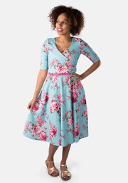 Margo Occasion Floral Print Swing Dress