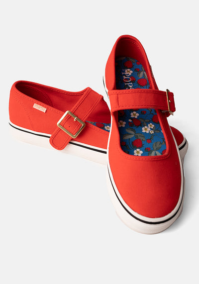 Red Mary Jane Pumps