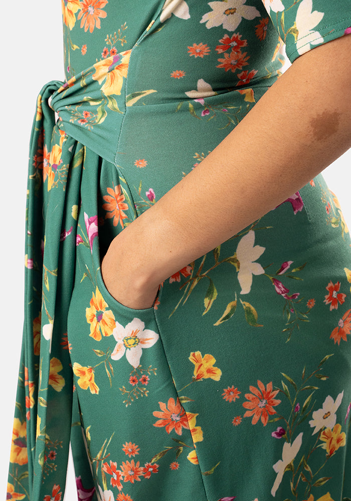 Maysa Spring Floral Print Dress