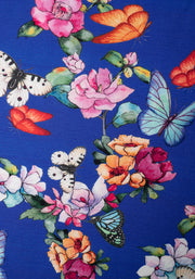 Mehek Enchanted Butterfly Print Midi Dress
