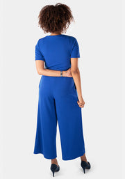 Mercedes Royal Blue Culotte Jumpsuit