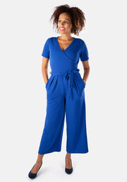 Mercedes Royal Blue Culotte Jumpsuit