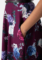 Meryl Vintage Floral Print Swing Dress
