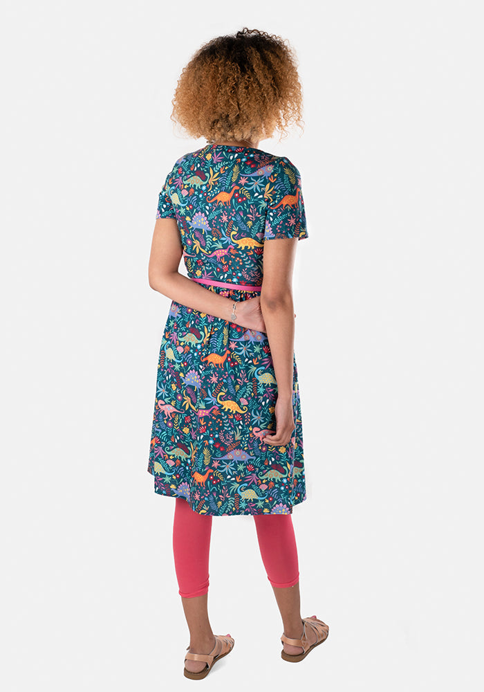 Miasaura Dinosaur Print Dress