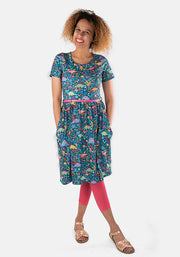 Miasaura Dinosaur Print Dress