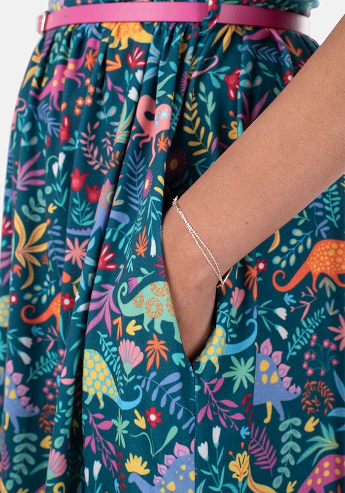 Miasaura Dinosaur Print Dress