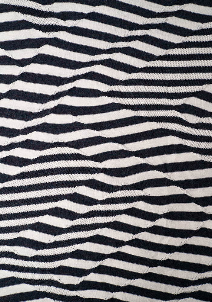 Michaella Textured Jacquard Stripe Tunic