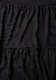 Mila Black Tiered Hem Dress