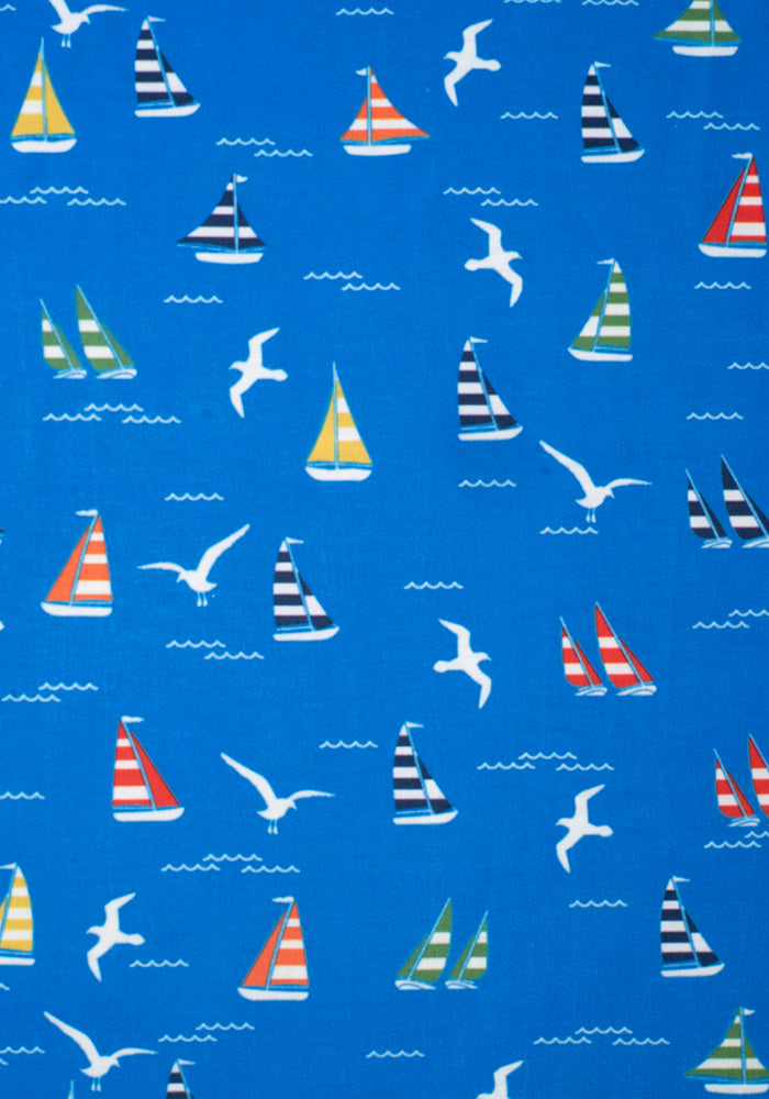 Mimi Sailboat & Seagull Print Dress