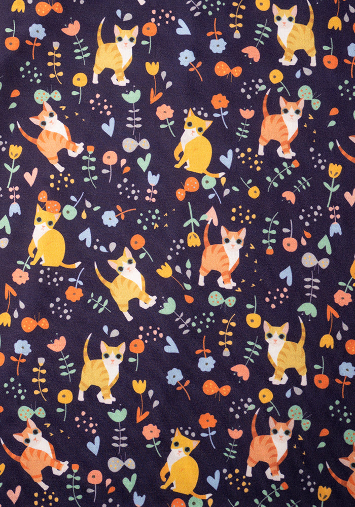 Children's Cat Floral Print Dress (Minnie)