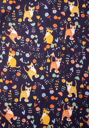 Minnie Cat Floral Print Dress