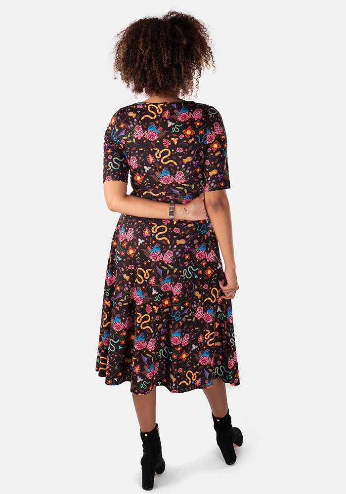 Mischa Tiger Print Midi Dress
