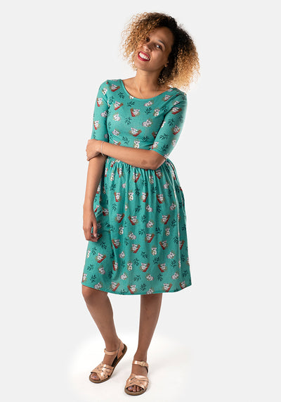Mitzi Green Koala Print Dress