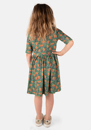 Children's Highland Cow Print Dress (Morag)