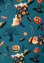 Children's Halloween Print Dress (Morticia)