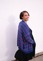 Multicoloured Stripe Knit Cardigan