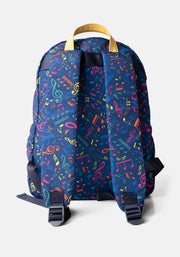 Musical Notes Print Rucksack