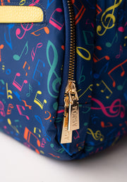 Musical Notes Print Rucksack