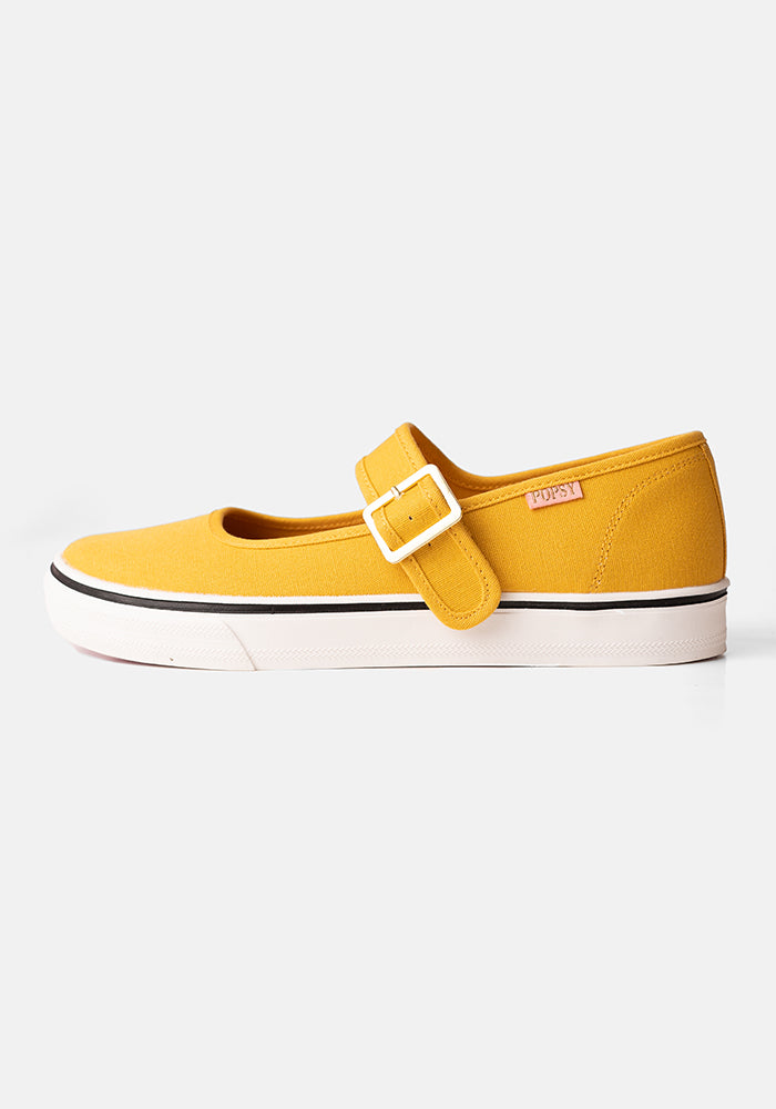 Mustard Mary Jane Pumps