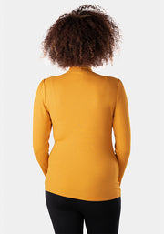Mustard Turtle Neck Top