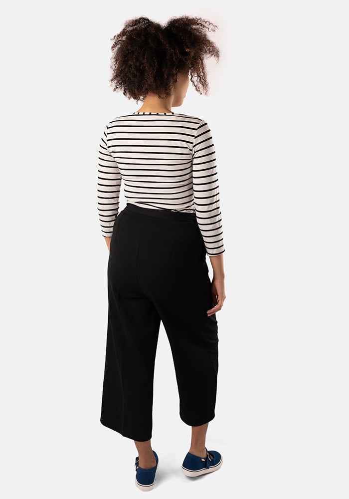 Fifth angle of Myleene Black 3 and 4 Leg Trouser