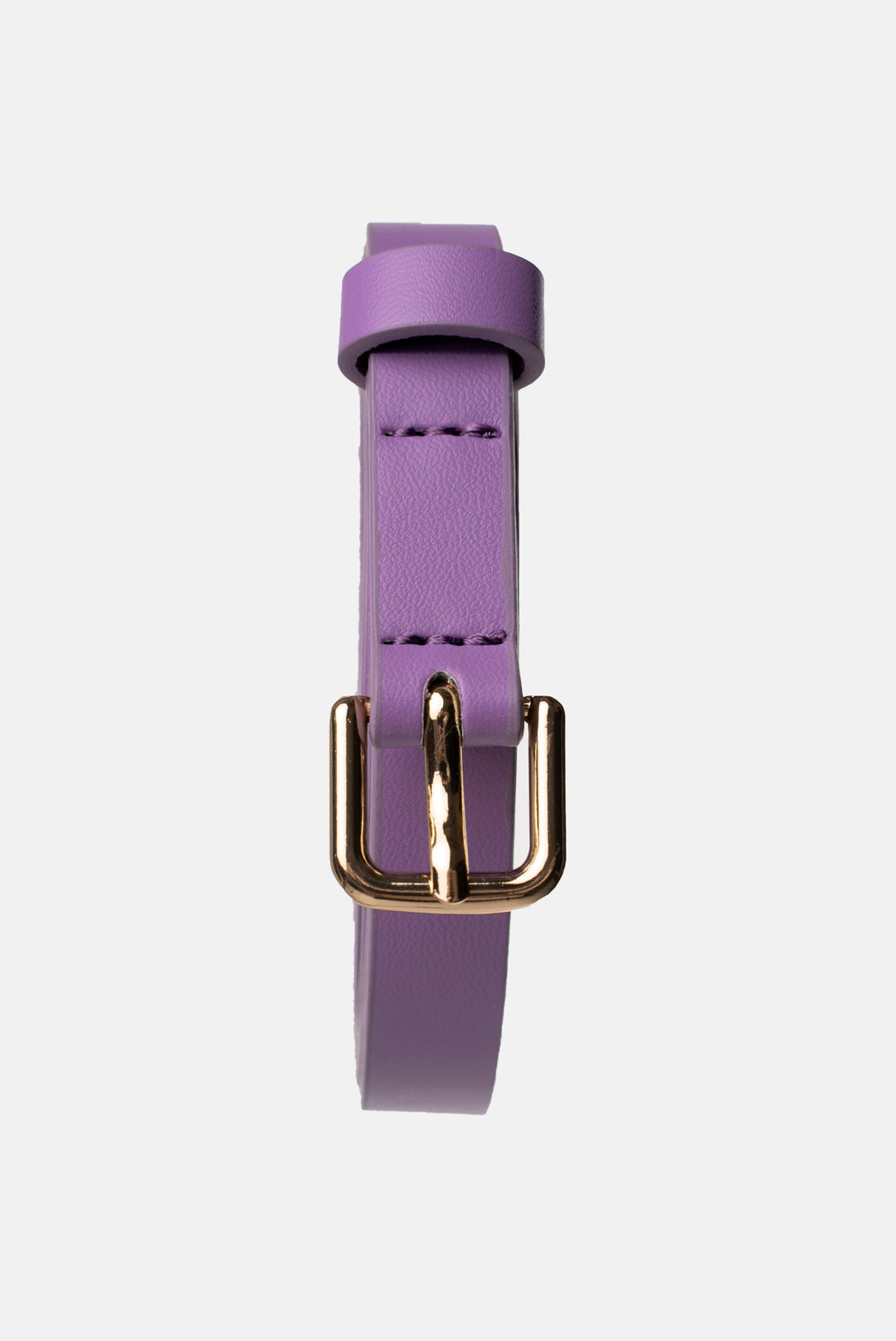 Front view of Purple Statement PU Belt