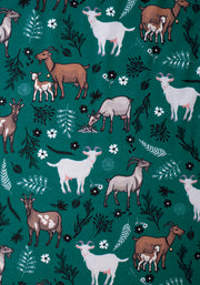 Nanny Grazing Goat Print Dress