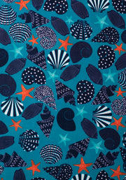 Nautilus Sea Shells Print Culotte Jumpsuit