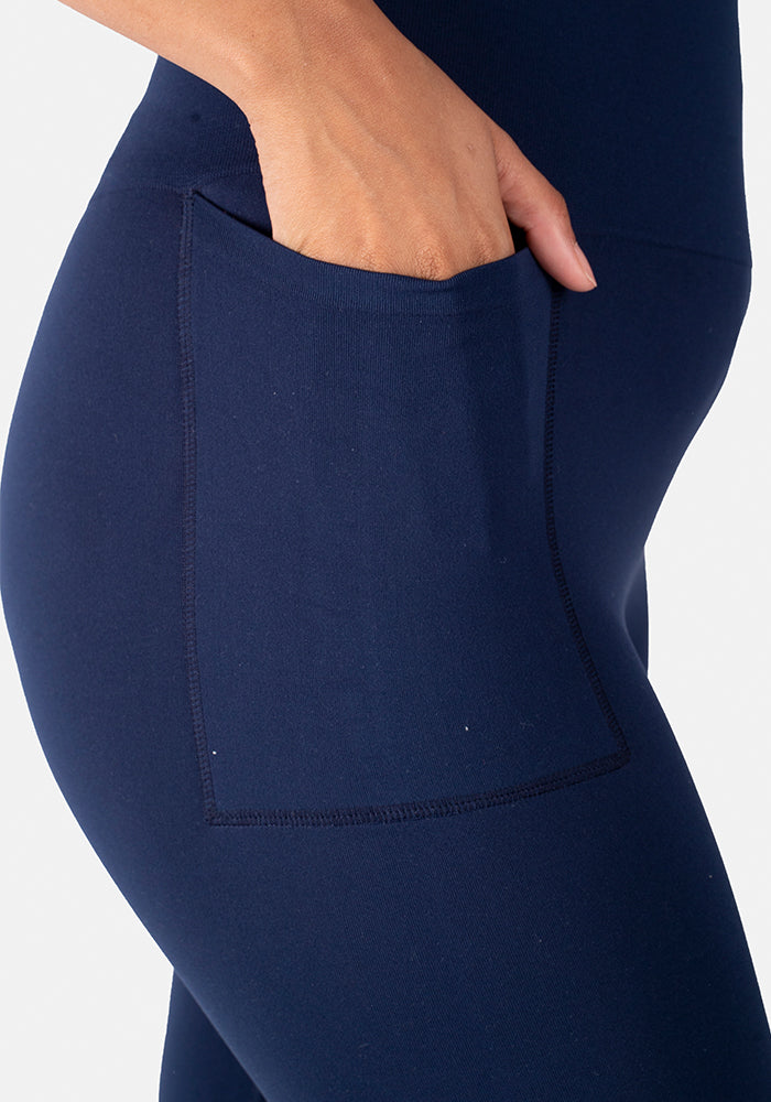 Second angle of Navy Popsy Longpops - Comfortable &amp; Versatile Layering Essential
